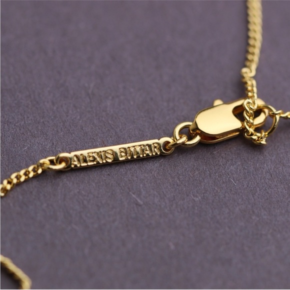 Alexis Bittar Solanales Small Link Necklace- Gold & Silver - Picture 8 of 8